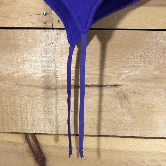 Vintage L.L. Bean Freeport Maine Fleece Womens Size S/M Snow Hat Beanie 2 Tone - Picture 4 of 10